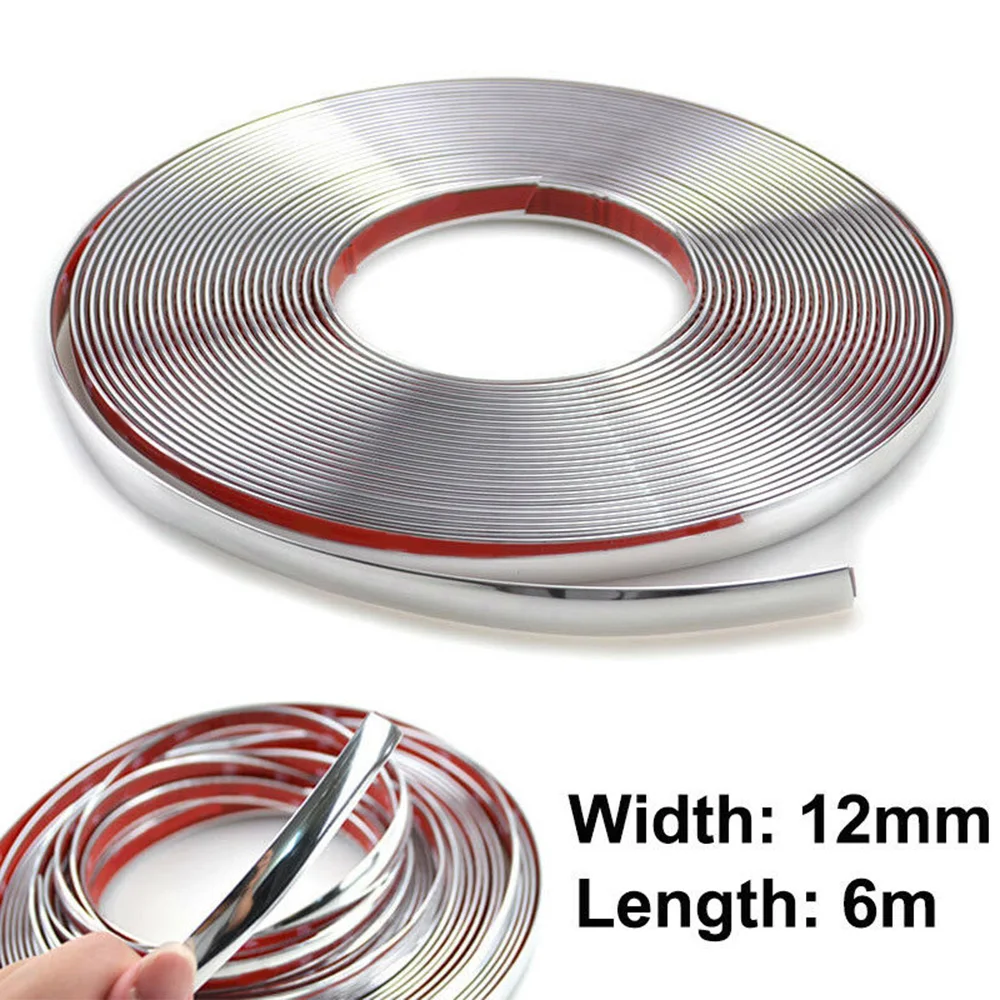 Серебряная Автомобильная декоративная лента из ПВХ запчасти для замены