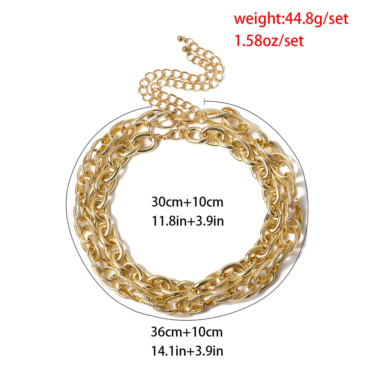 Многослойное ожерелье в богемном стиле панк и подвески женское Двухслойное из