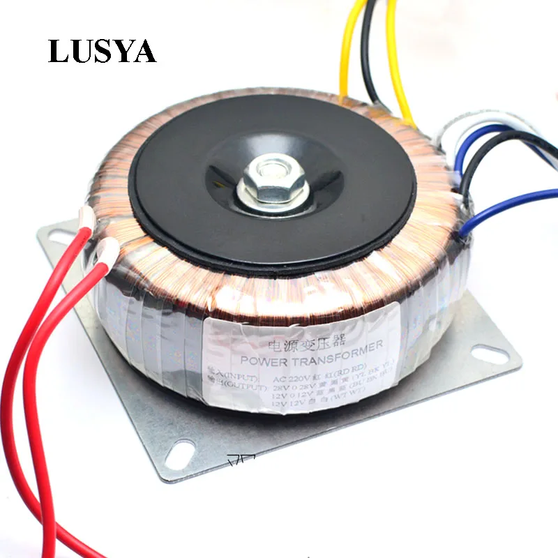 Lusya Двойной AC 28v 12V Одиночный 12v 200W трансформатор для TDA8954th LM3886 пре усилитель тон