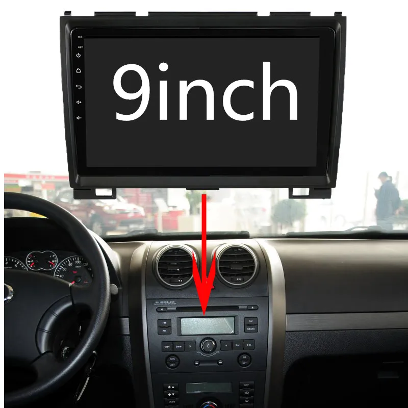 Автомобильный мультимедийный видеорегистратор 2 Din Android 9 дюймов FM радио Wi Fi GPS