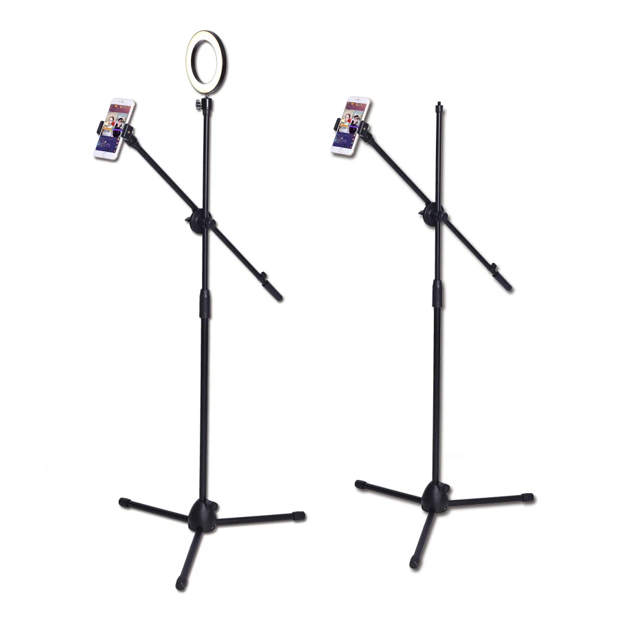 Регулируемый кольцевой светильник 20 см держатель для телефона фотографии
