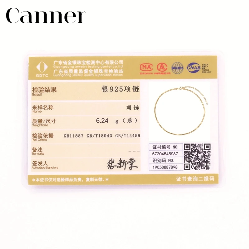 

Canner Luxury 100% 925 Sterling Silver Choker Necklaces For Women Party Gifts Hip Hop Metal Chain Clavicle Necklace Collares W5