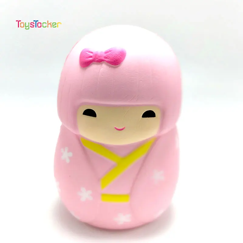 

2019 New Hot Sale Wearing a kimono Doll Squishy Squeeze Rising Antistress Abreact Ball Soft Sticky Funny Gift