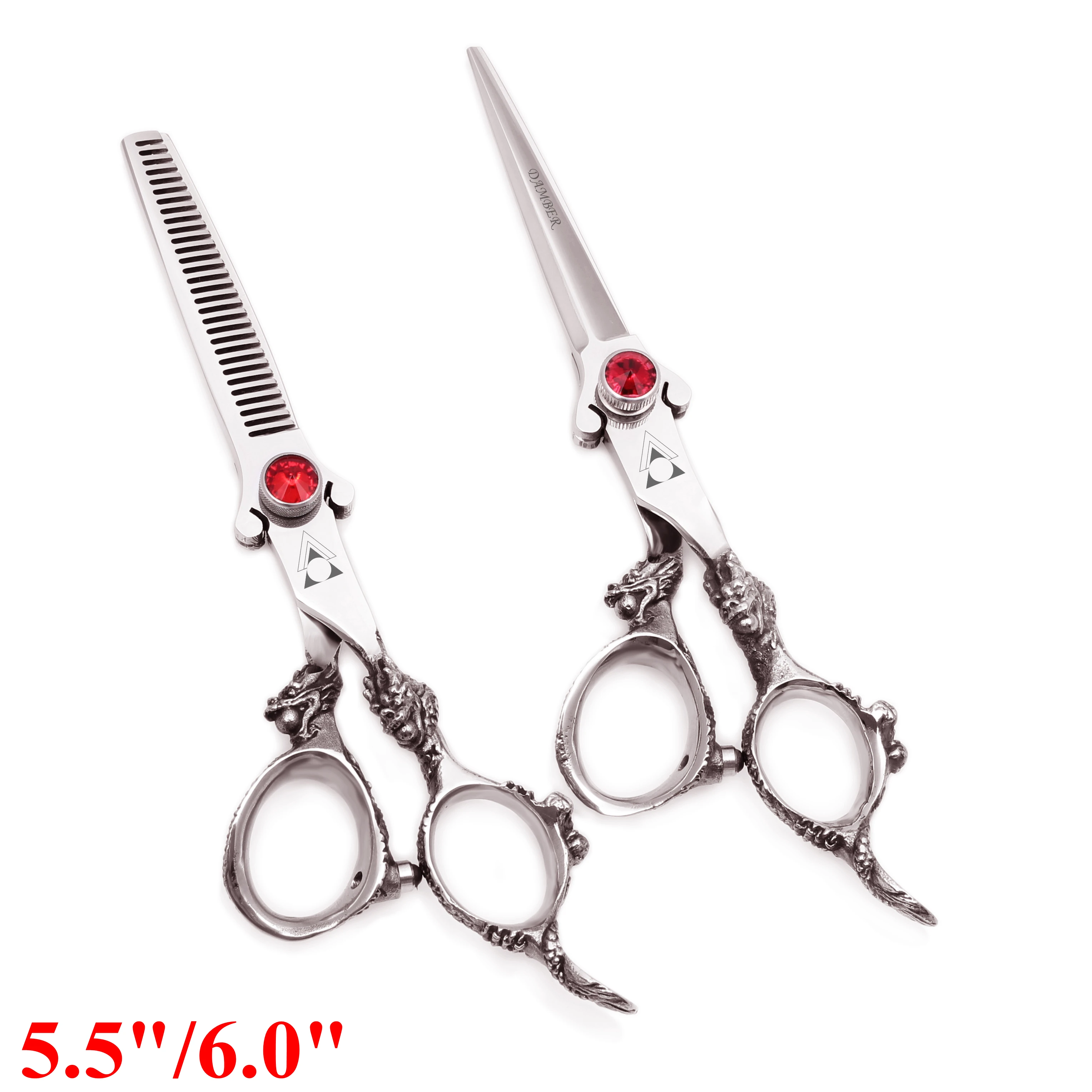 

5.5 6 440C Hair Scissors Professional High Quality Barber Scissor Thinning Hairdressing Scissors Cutting Shears Hairdresser 9007