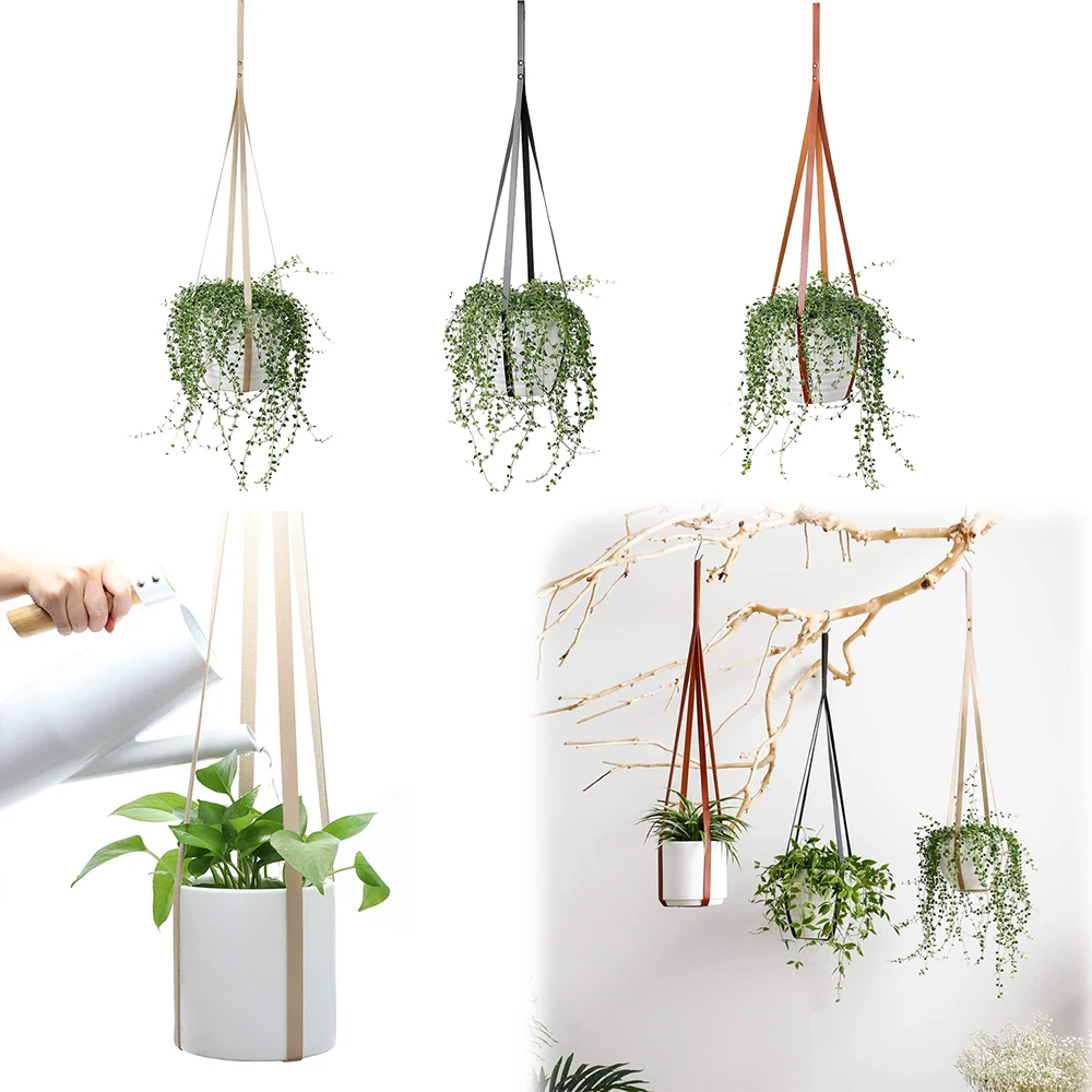 

New Vintage Macrame Plants Hanger Hook Flower Pot Holder 4 Legs String Hanging Rope Wall Art For Home Garden Balcony Decoration