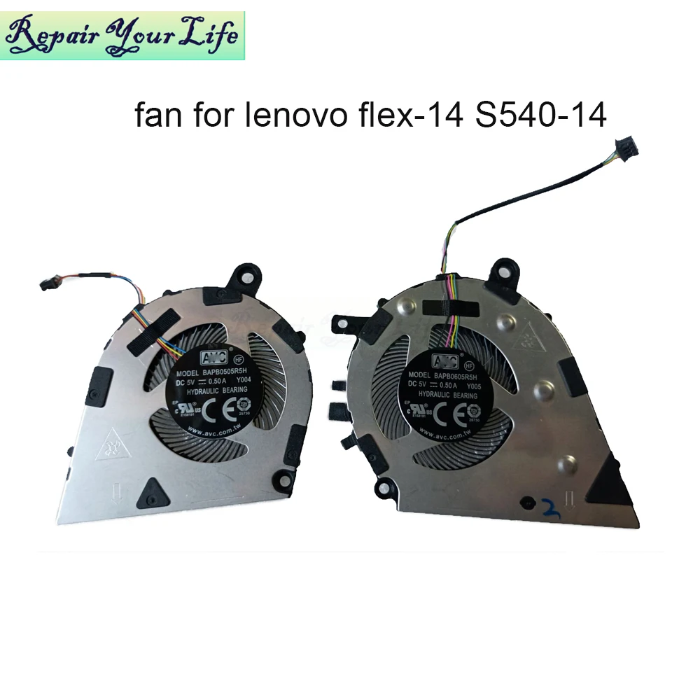 Placa Gráfica Dosda Cpu de Refrigeração do Radiador do pc para Lenovo Ideapad S540 14api 14iml Flex14api Bapb0505r5h Bapb0605r5h Peças de Computador Fãs Ventiladores e resfriadores
