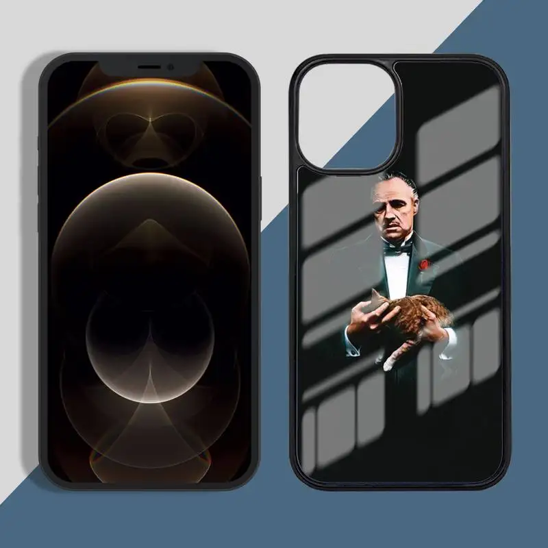 

Colorful Godfather Marlon Brando Phone Case PC for iPhone 11 12 pro XS MAX 8 7 6 6S Plus X 5S SE 2020 XR