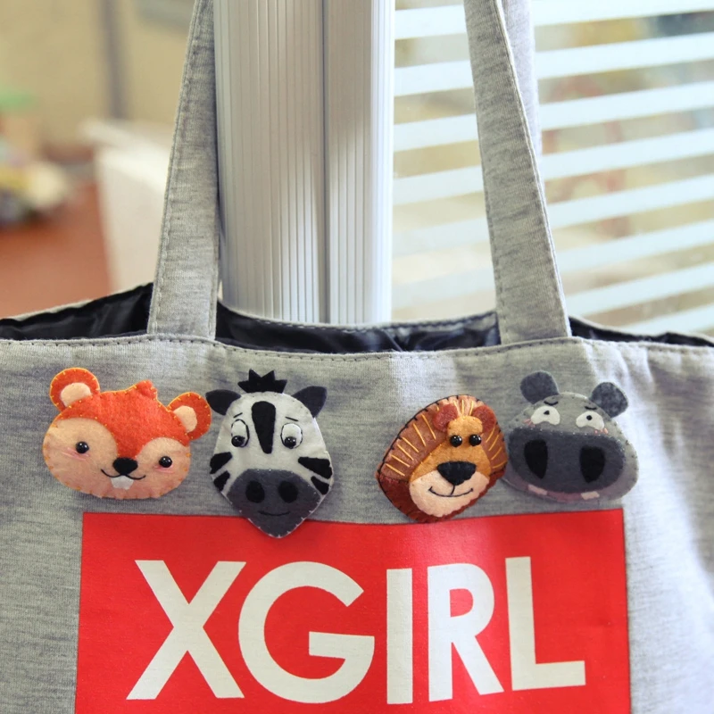 4 шт Войлок Ткань значок Сделай Сам Милая брошка мультфильм дети брошь с