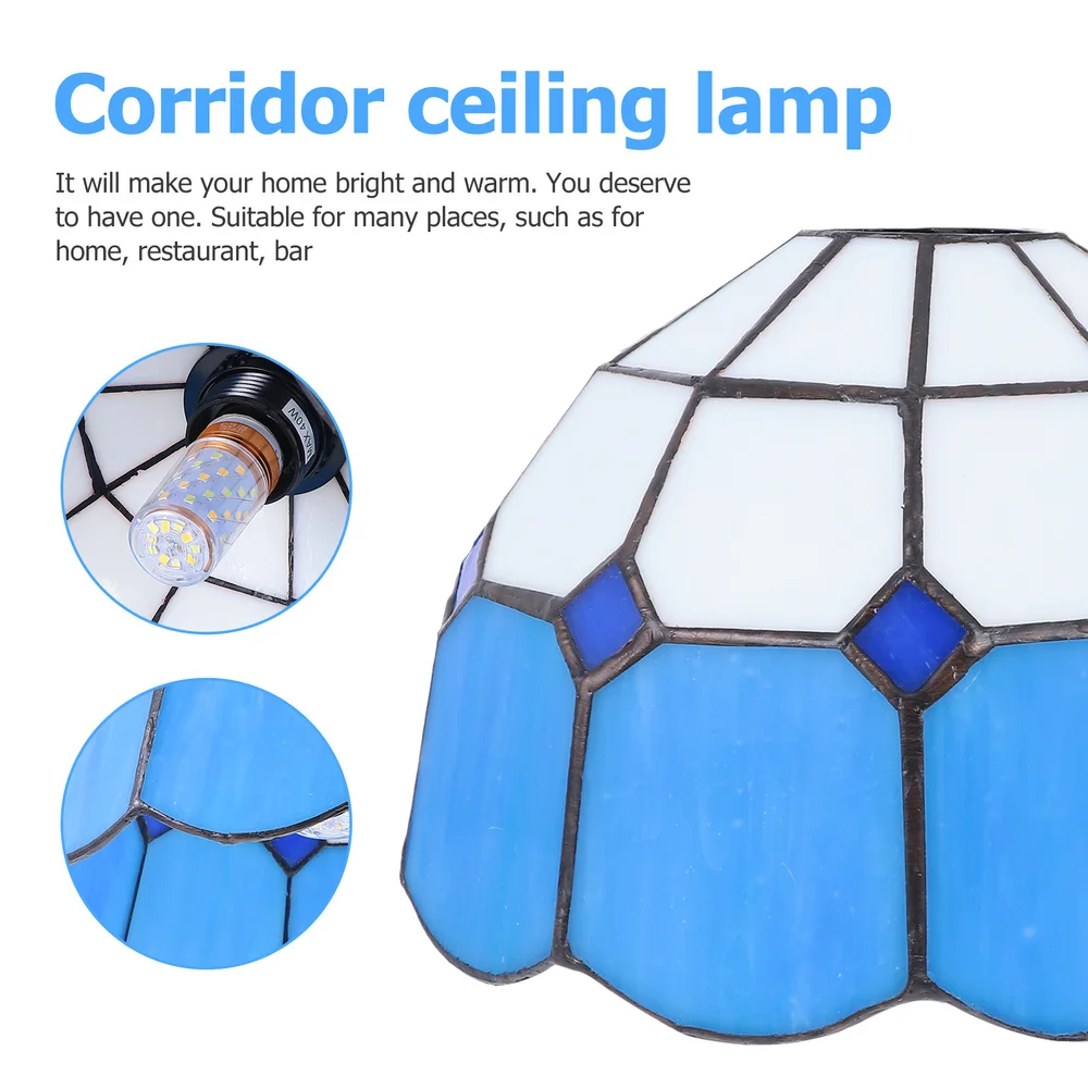 

1pc Home Corridor Lamp Indoor Ceiling Lamp Mediterranean Style Ceiling Lamp