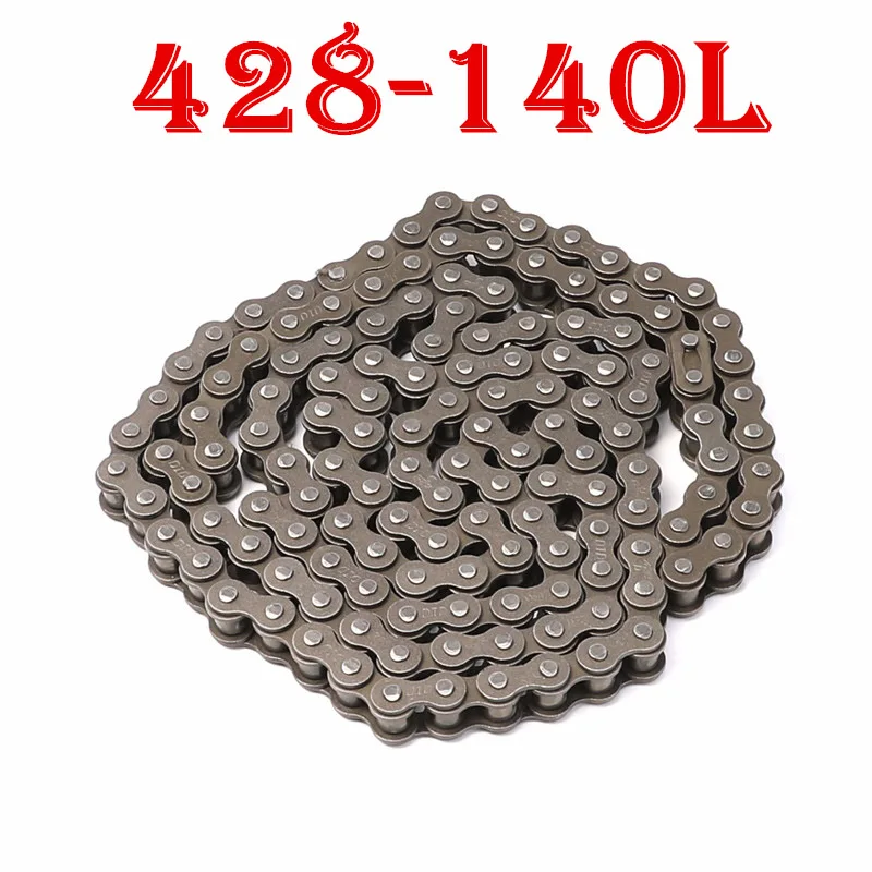 428-140L TDPRO 420/428 цепь 140 звенья Heavey Duty Drive звено цепи для Minimoto 150cc 125cc 110cc 140cc ATV Dirt Pit Bike скутер Gokart - Цвет: 428-140L