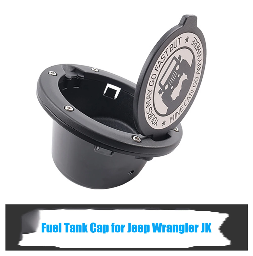 

Hooke Road Fuel Filler Door Gas Cap Tank Cover for 2007-2018 Jeep Wrangler JK Sahara Rubicon Sport 2/4 Doors