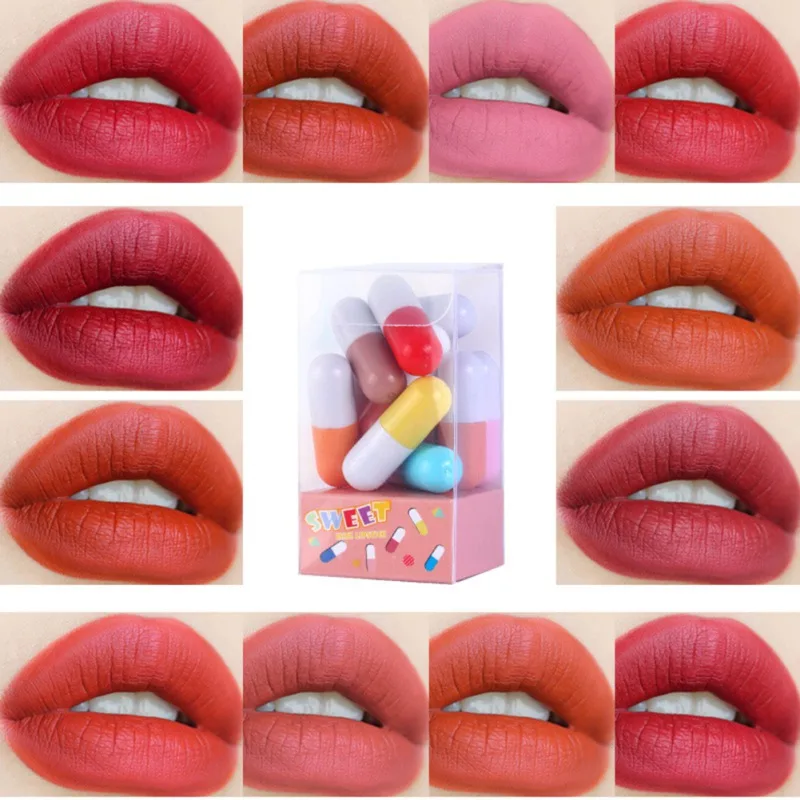 

12 PCS Smooth Hydrating Lipstick Liquid Lipstick Set Lip Color Matte Non-stick Long-lasting Makeup