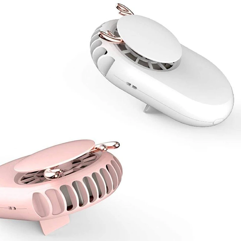 Мини вентилятор портативный подвесной шейный Usb перезаряжаемые личные