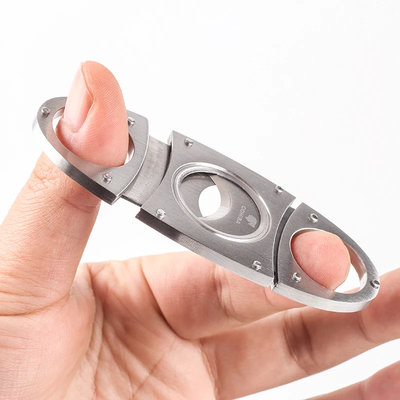 Новинка COHIBA резак для сигар портативный из нержавеющей стали карманный размер