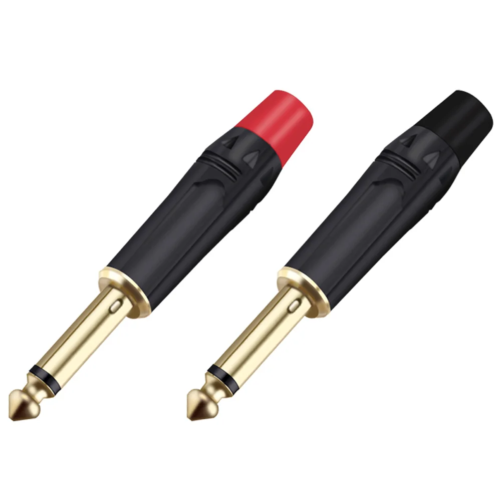 

2 шт. 6,35 мм немой штекер 2 полюса подойдет как для повседневной носки, так 6,35 мм провод Позолоченный разъем 1/4 дюйма с разъемом «папа» разъем для подключения микрофона