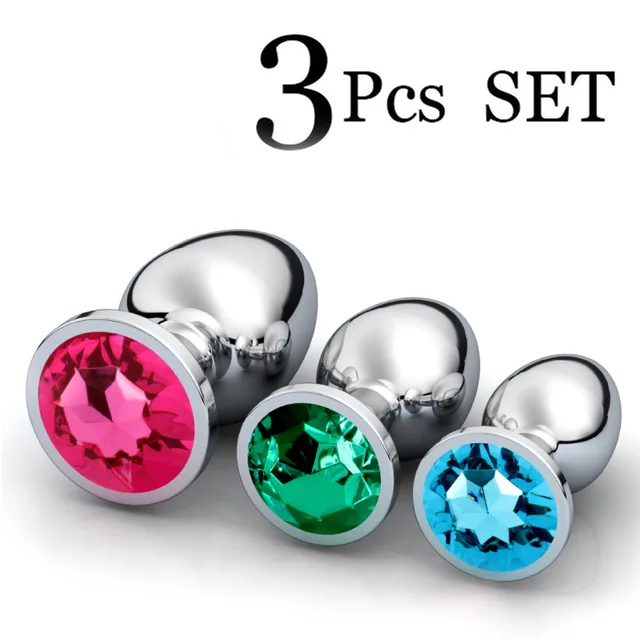 Нержавеющая сталь Анальная пробка Секс игрушки для пары взрослых гей анальные