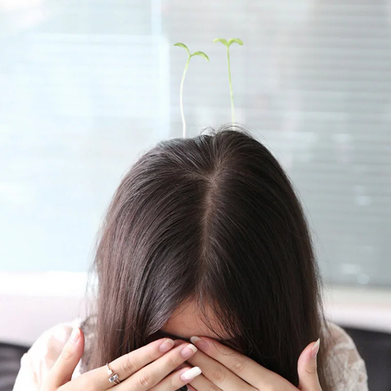 

New Cute Grass Hair Clip Barrtttes Girls Accessories Flower Mushroom Bean Hairclips Women Children Plants Hairpins
