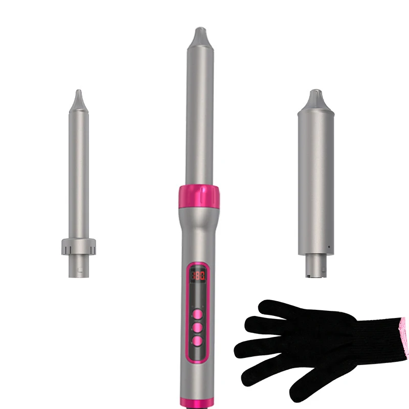 3 в 1 утюжок для волос с тройными сменными керамическими бочками покрытием без