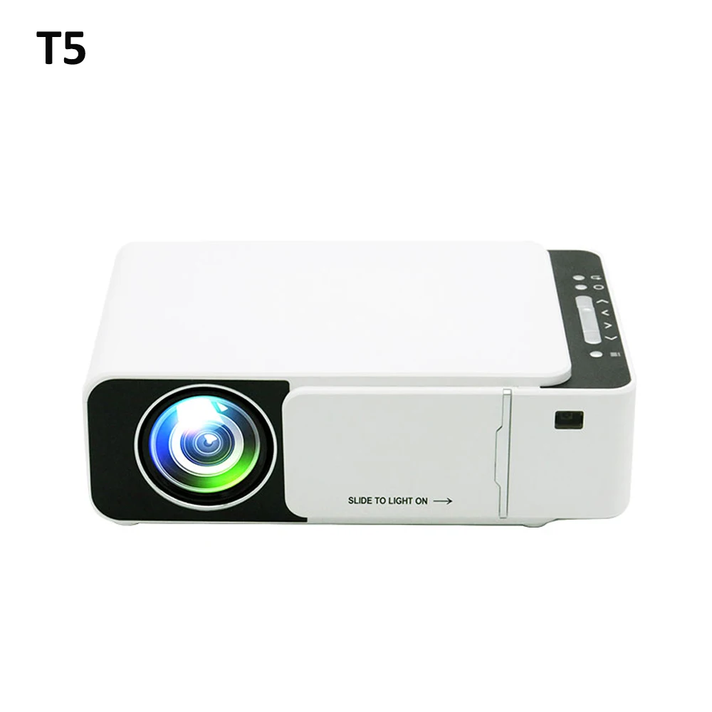 T5 светодиодный проектор 800*480 разрешение 1080 HD портативный видео проектор wifi Reay USB HDMI SD аудио Проектор для домашнего кинотеатра