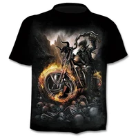 camiseta con calavera de motocicleta para hombre y mujer camiseta de moda de hip hop ropa de calle camisetas para hombre 2020