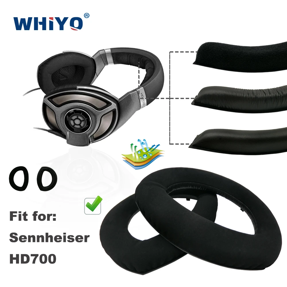 

Replacement Ear Pads for Sennheiser HD700 HD 700 HD-700 Headset Parts Leather Earmuff Earphone Sleeve Cover