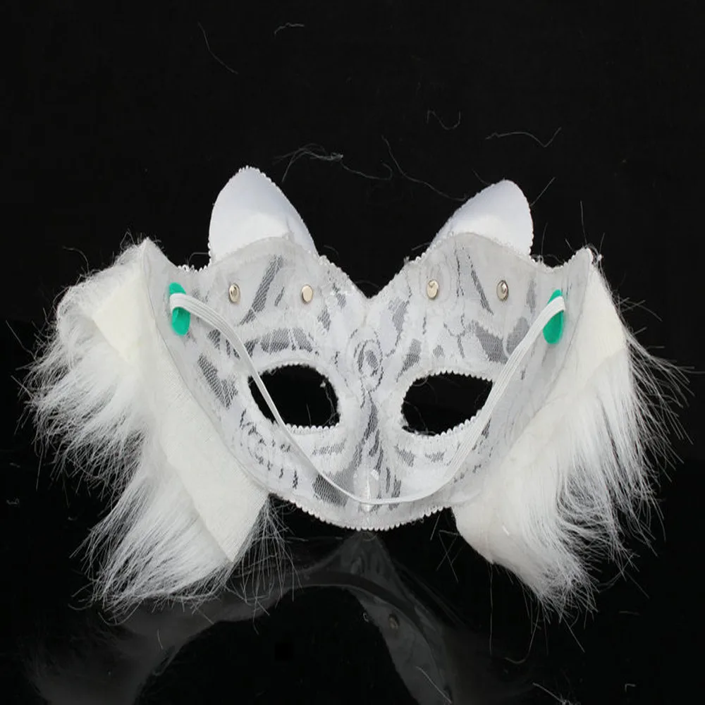 Женская черно белая кружевная маска для глаз в виде перьев|Шутки и розыгрыши| |