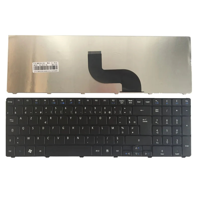 

French laptop Keyboard for Acer Aspire 5810 5536G 5738Z 5810T 5739 5338 5410t 5538 5542 5538G 5542G 7560 7560G 7739 FR Black