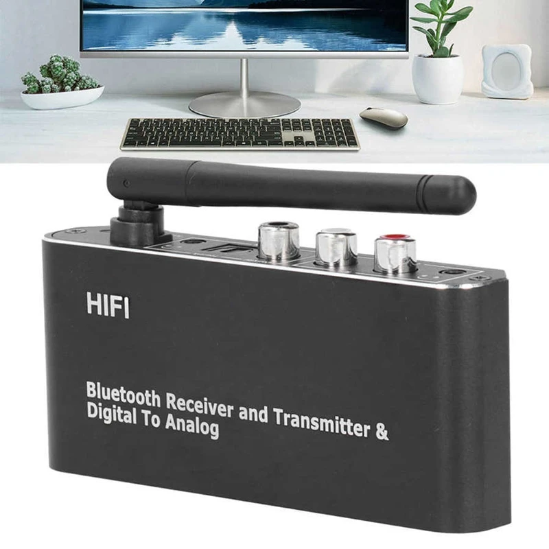 

Audio Bluetooth 5.0 Transmitter and Receiver for TV/Home Stereo Digital to Analog Audio