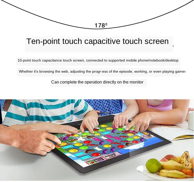 Портативный монитор 13,3 ''4K lcd HD HDMI usb type C Дисплей для ПК ноутбука телефона PS4-switch-XBOX 1080p игровой монитор ips экран