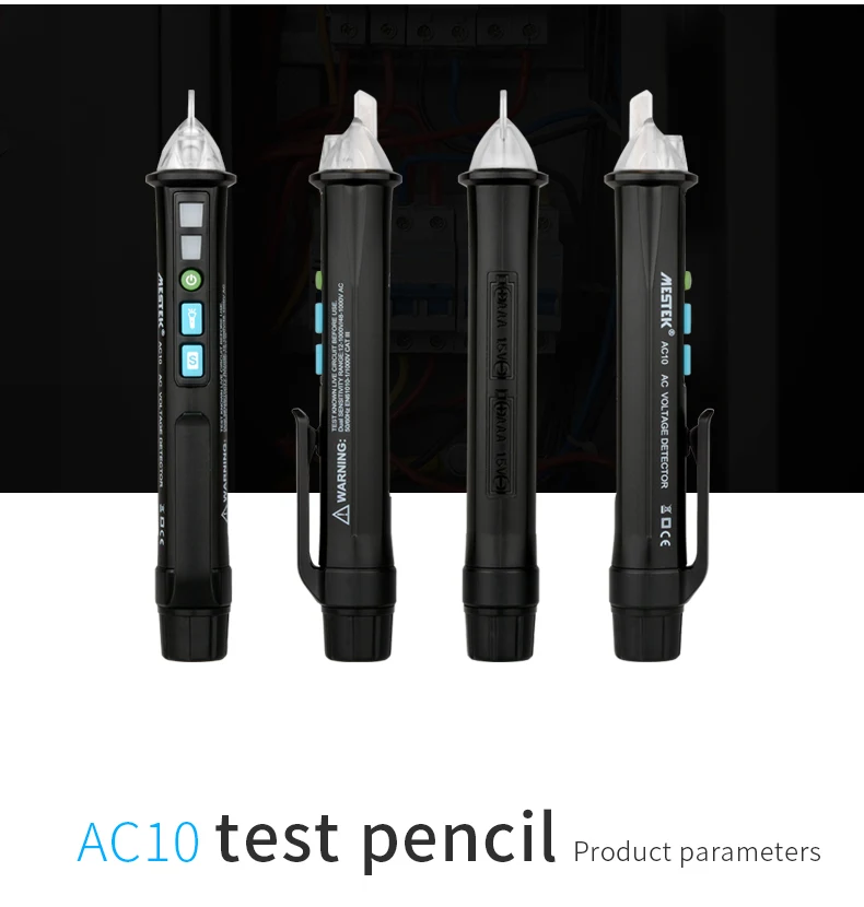 Non-contact AC Voltage Detector Tester Meter 12V-1000v Pen Style Electric Indicator LED Outlet Dectetor Sensor | Инструменты