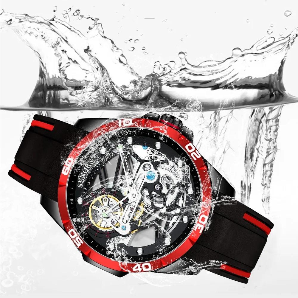 

New Fully Automatic Mechanical Tourfy Watch Full Hollow Men's Watch SN186