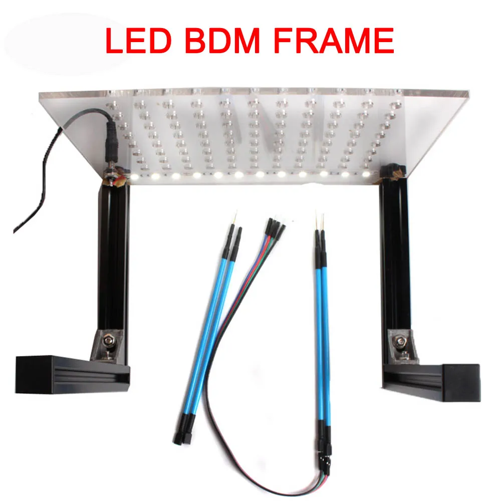 LED BDM FRAME BestKess V5.017 v2.47 ktag 22 шт. BDM Адаптеры KTAG KESS KTM Dimsport BDM зонд адаптеры полный набор светодиодный BDM Рамка ЭБУ рампы адаптеры - Цвет: LED BDM FRAME