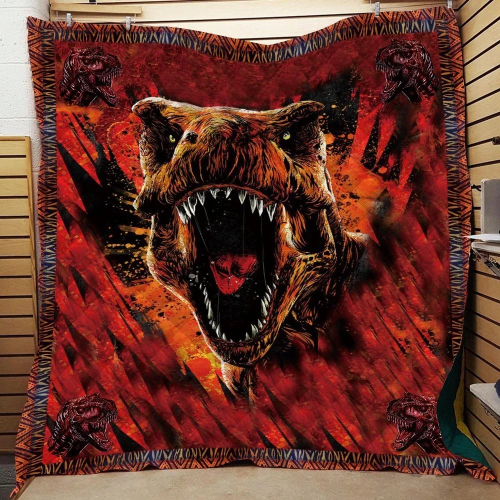 Домашнее покрывало с принтом динозавра в стиле парка Юрского периода одеяло