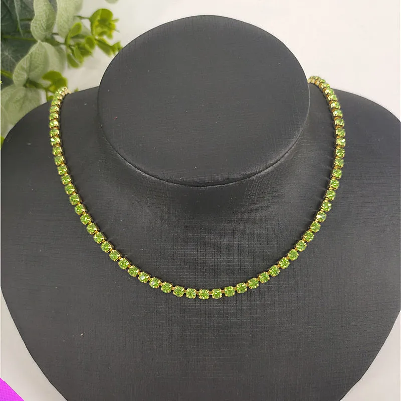 Fashion Rhinestone Necklace Lady Girl Shiny Jewelry Gift 2021 New 10 Styles |
