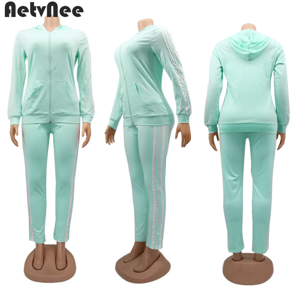 

Solid 3 Piece Set Women Autumn Long Sleeve Hooded Zipper Pocket Sporty Jackets+Tank Top+Leggings Sets Casual Streetwear Outfits