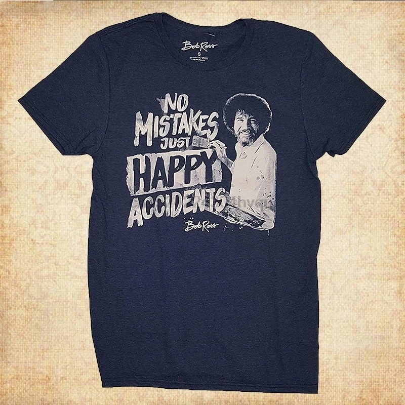 100% хлопок высокое качество Боб Росс без ошибок просто счастливые несчастные