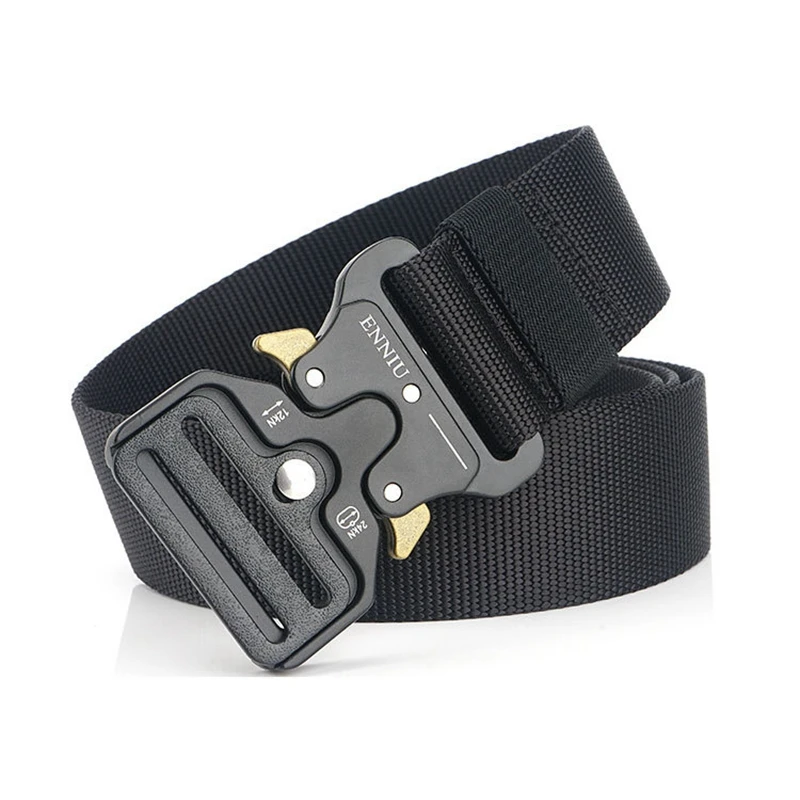 

Tactical Belts Nylon Military Waist Belt with Metal Buckle Adjustable Heavy Duty Training Waist Belt Hunting Accessories