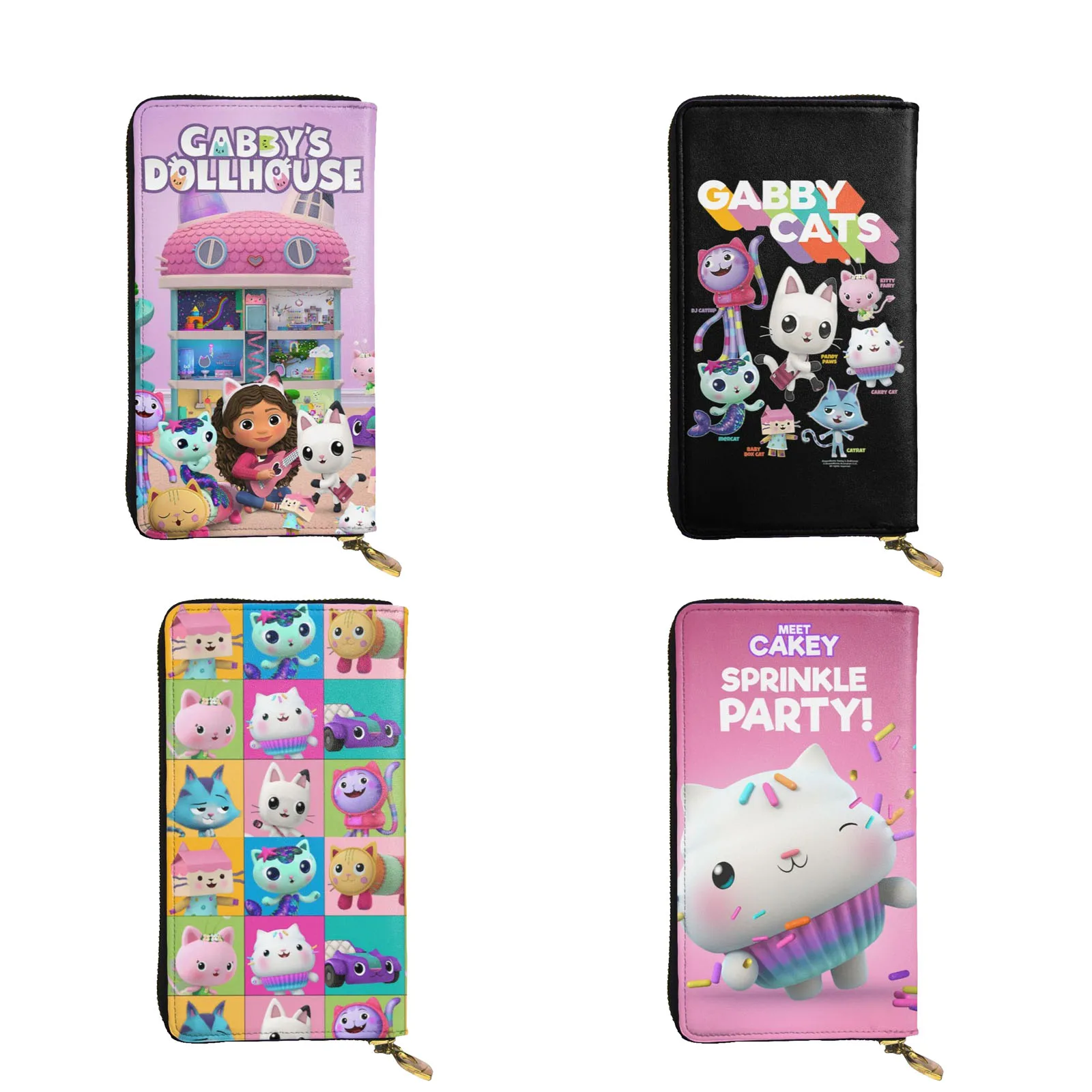 

Кожаный кошелек Gabby's для кукольного домика, женская сумка-Кобура, органайзер на молнии, кошелек для мелочи, клатч, сумочка, бумажник