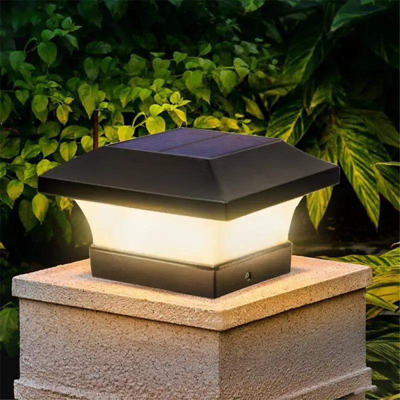 

Square Post Light Fence Light IP65 Waterproof Outdoor Solar Lamp Garden Decor Gate Fence Wall Courtyard Cottage Pillar Lamp