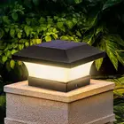 Квадратный столбик света забора IP65 водонепроницаемый уличный светильник на солнечной батарее садовый декор ворота забор стена двор коттедж столбик лампа