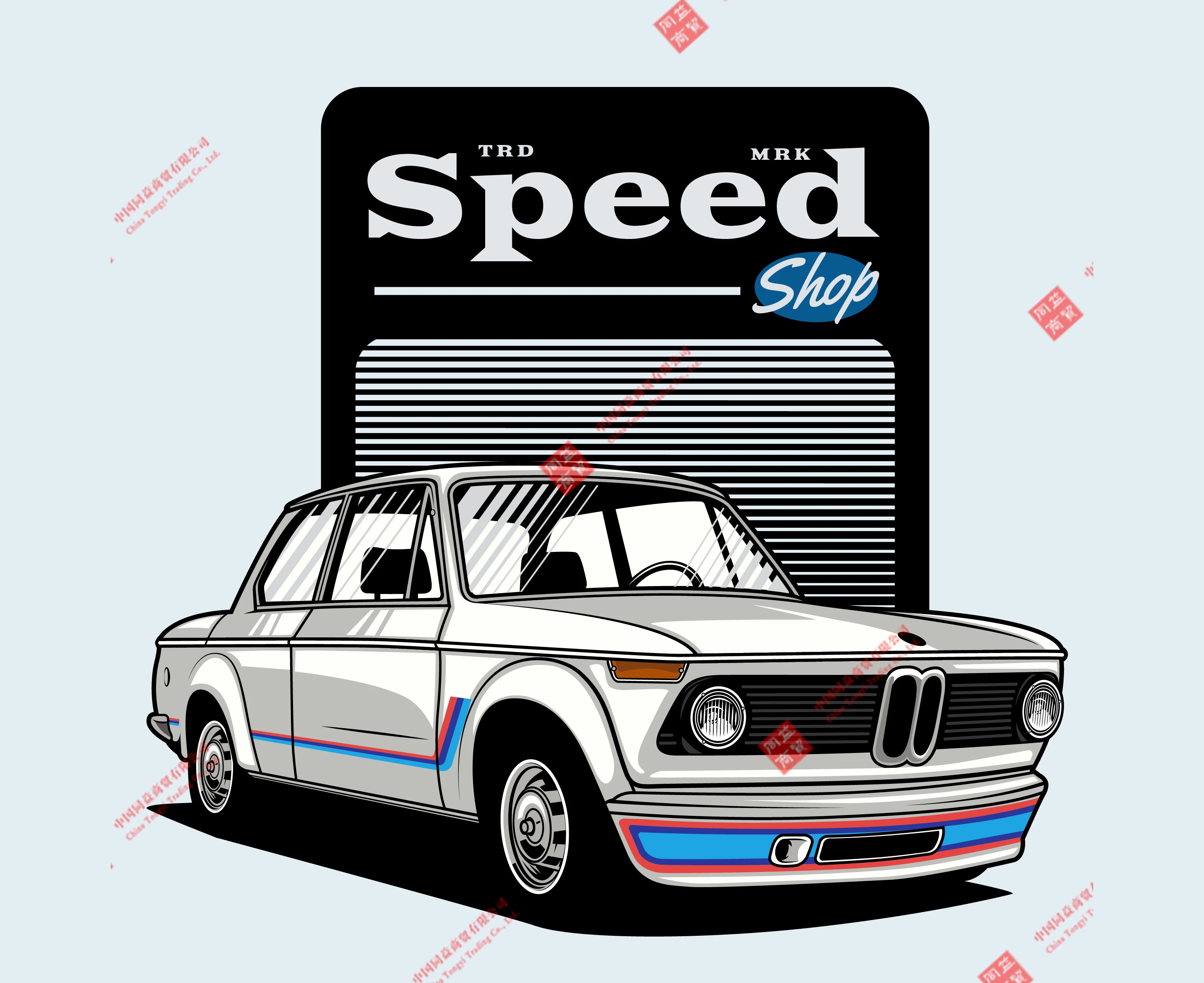 

Classic Creative Modified Car Pattern Car Waterproof Notebook Hand Account Trolley Case Graffiti Stickers PVC Vinyl