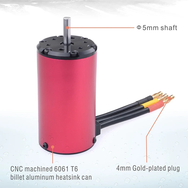 

SURPASS HOBBY KK Waterproof Combo ESC Brushless Motor 4076 2200KV with 150A ESC for 1/8 RC Drift Racing Car
