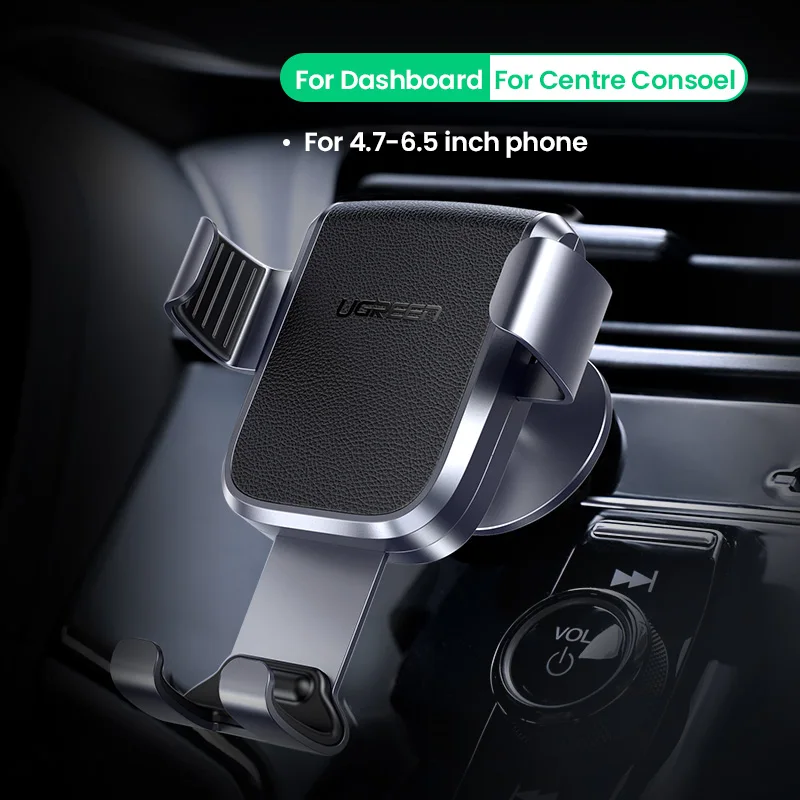 60797 Ugreen Автомобильный держатель для телефона для мобильного смартфона, поддержка в автомобиле, подставка для сотового телефона для iPhone 11, авто крепление на вентиляционное отверстие, Гравитационный держатель, подставка - Цвет: 60797