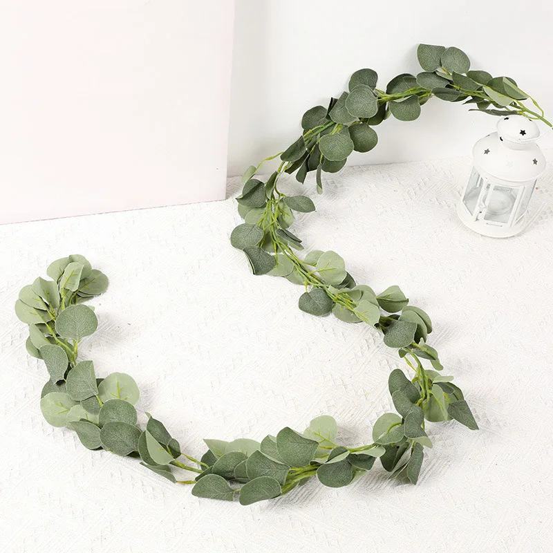 2 м искусственные зеленые эвкалиптовые лозы из ротанга Свадебные украшения
