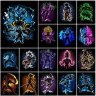 Алмазная 5D Вышивка сделай сам, мультяшная картина из страз, полноразмернаякруглая мозаика ручной работы, картина из комиксов, вышивка крестиком, украшение для дома