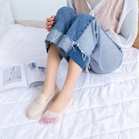 5 pairs fashion women girls summer socks style lace flower short sock antiskid invisible ankle 2020 sox sock slippers eur 35 40
