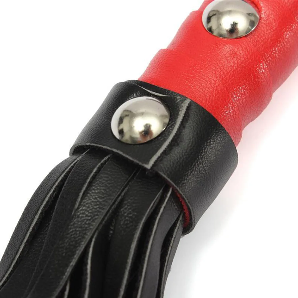 

Props Gift Portable Accessories Racing Red Handle Faux PU Leather Crop Lightweight Outdoor Sports Hanging Horse Riding Whip