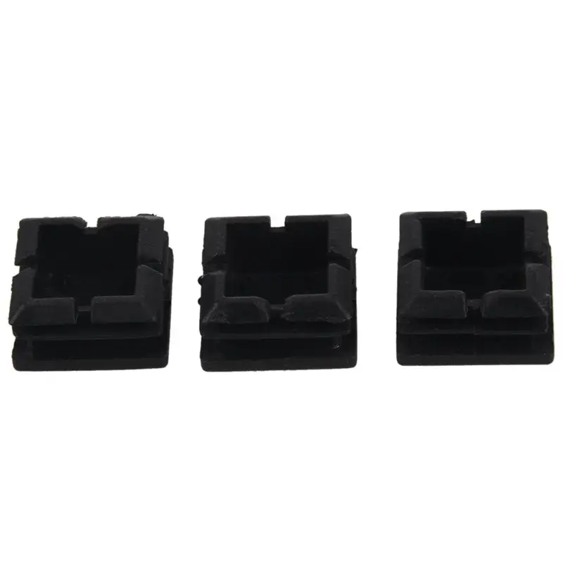 Square Table Chair Leg Tube Pipe Feet Insert Cap 25mmx25mm 20pcs Black Promotion | Мебель