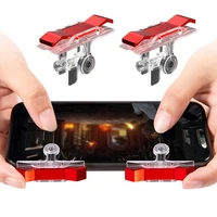 2pcs mobile phone gaming trigger gamepad for pubg button handle for l1r1 shooter controller keypads grip for iphone android