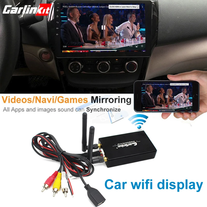 Ящик для зеркалирования экрана Carlinkit AirPlay iPhone iOS11 Android Miracast/WlAN беспроводное